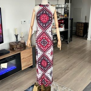 New VENUS Tile Print Red White & Blue Celebration Dress! SzL